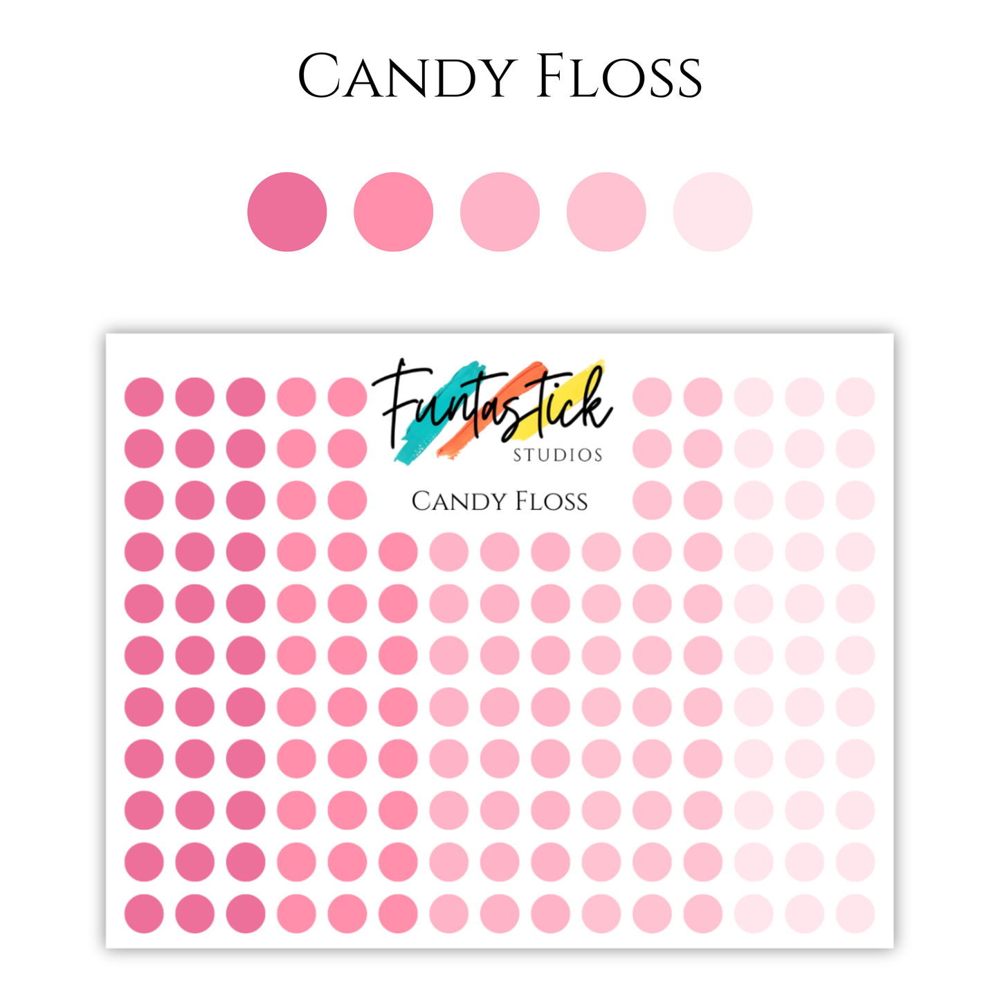 Dot Stickers Planner | Bullet Journal Functional Planning | Transparent, Pastel Bright Colors | A6 Size Small Dot Agenda Journal Stickers