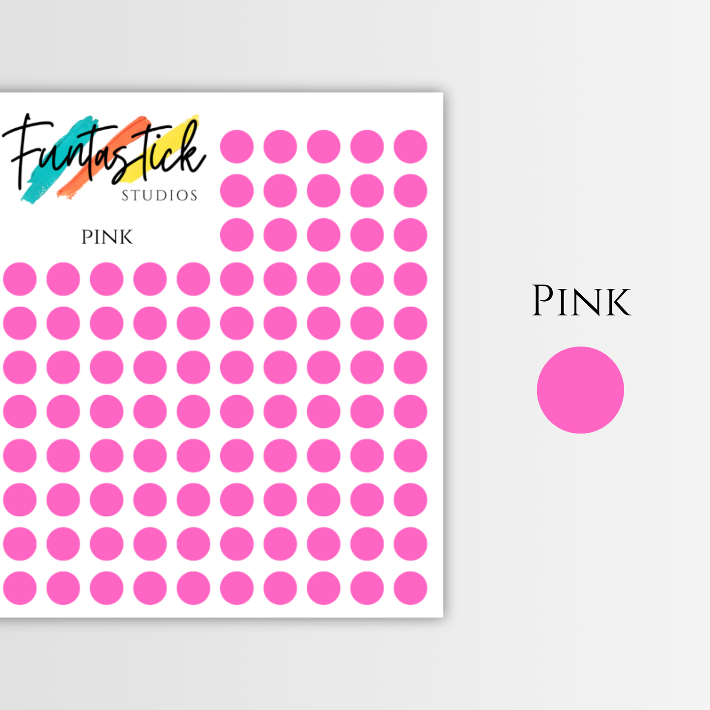 Dot Stickers Planner | Bullet Journal Functional Planning | Transparent, Pastel Bright Colors | A6 Size Small Dot Agenda Journal Stickers