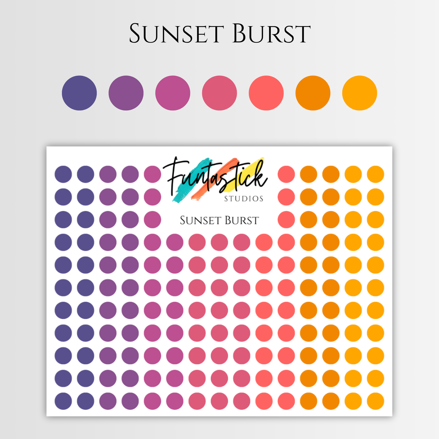 Dot Stickers Planner | Bullet Journal Functional Planning | Transparent, Pastel Bright Colors | A6 Size Small Dot Agenda Journal Stickers